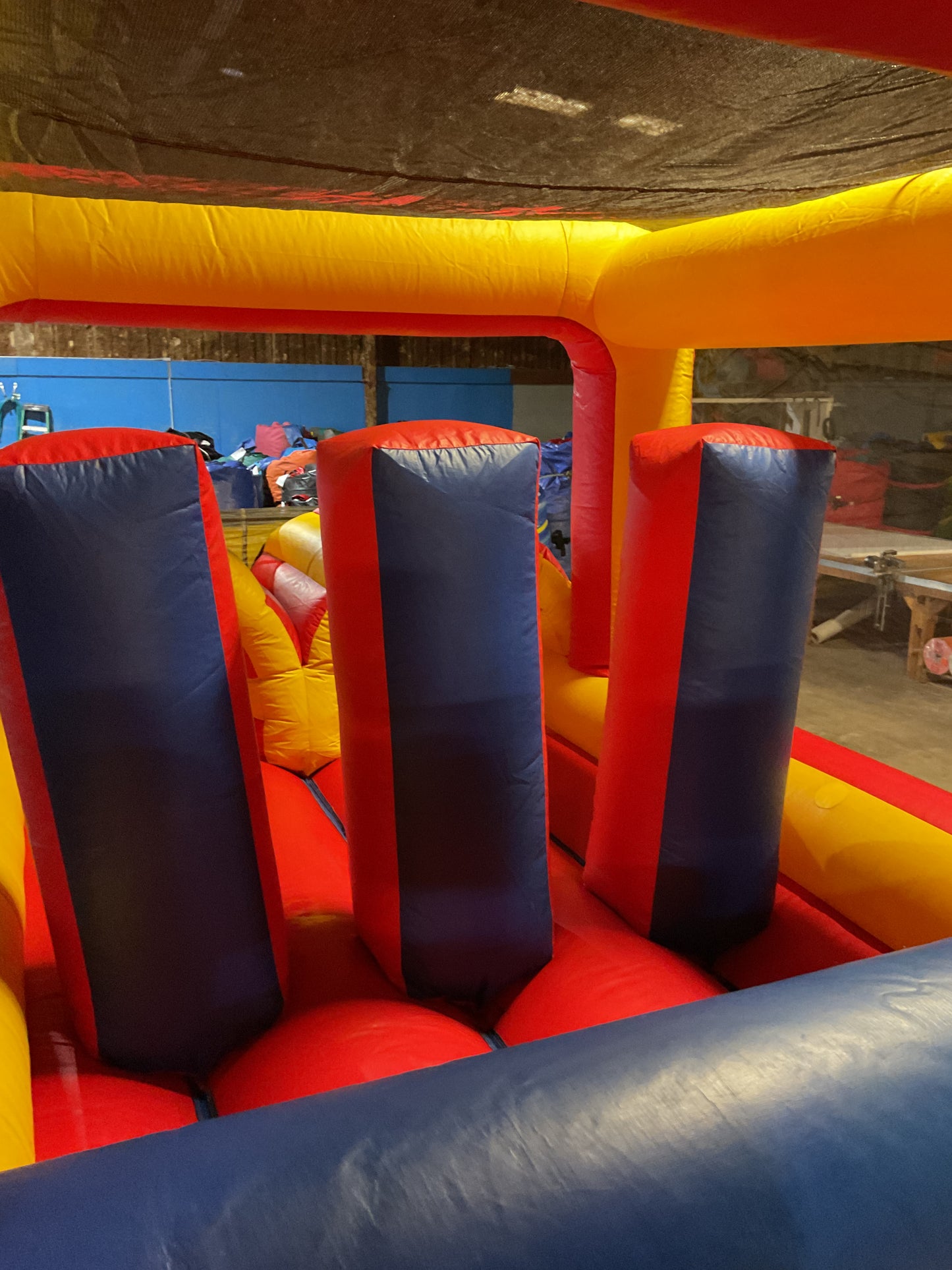 65' Obstacle Course Set (Mini Obstacle Course + Rock Climb Slide)