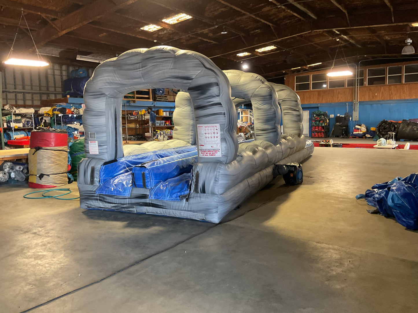 Roaring River Slip-n-slide with pool