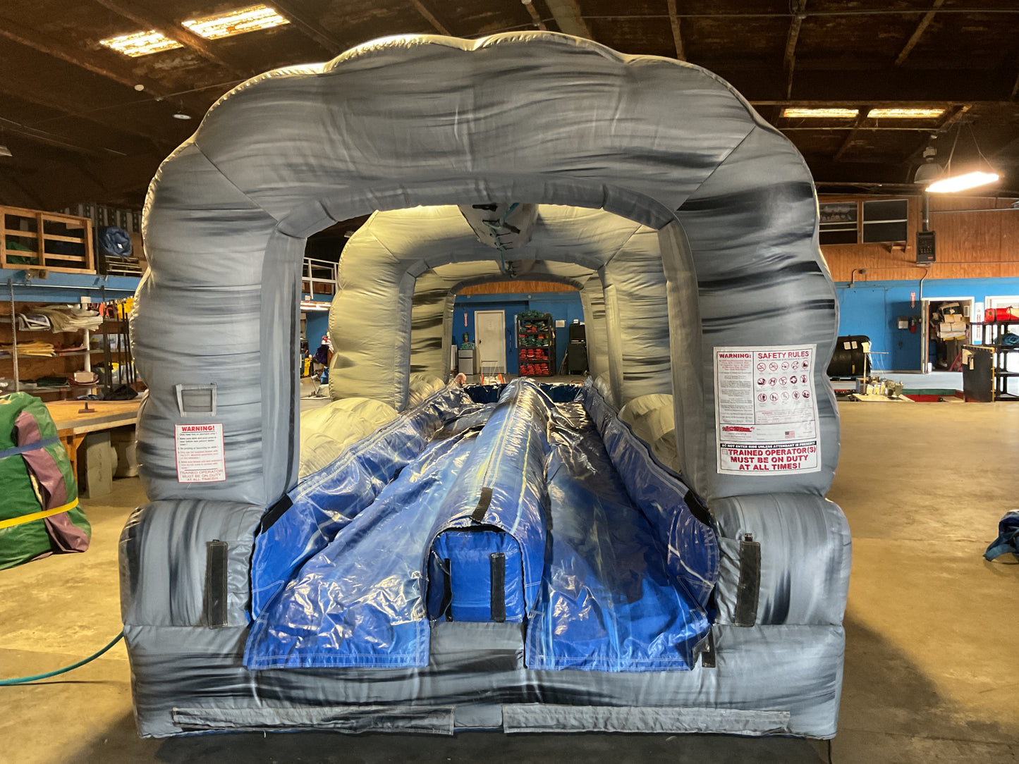 Roaring River Slip-n-slide with pool