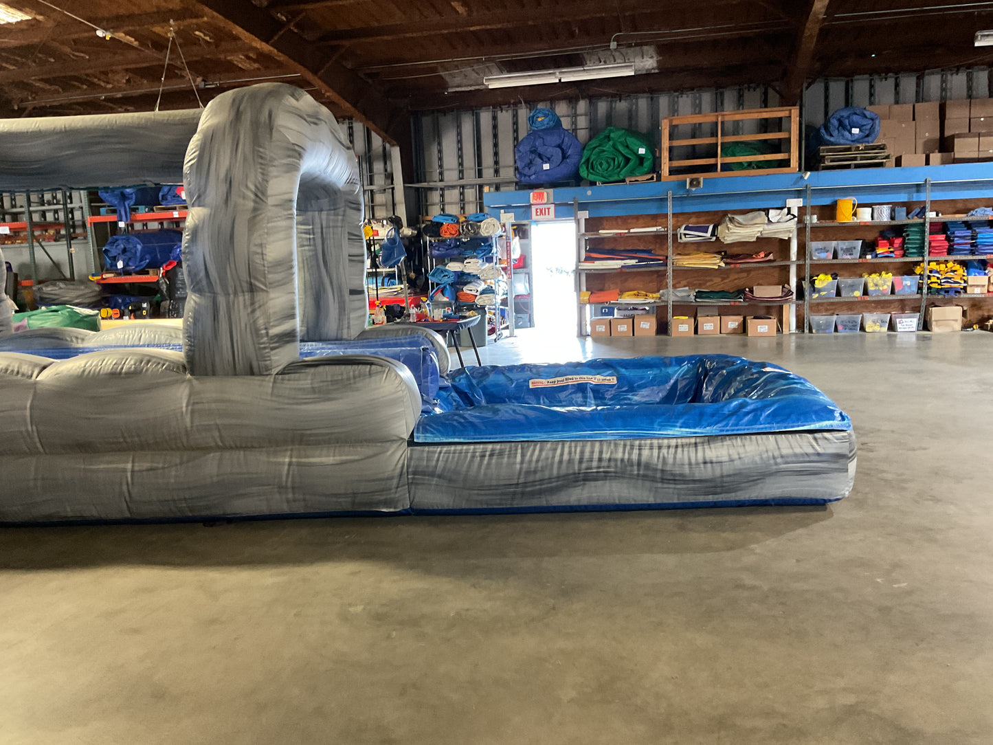 Roaring River Slip-n-slide with pool