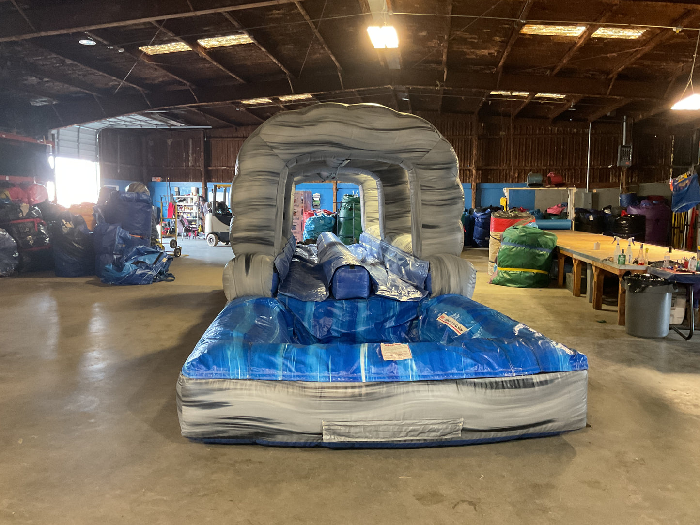 Roaring River Slip-n-slide with pool