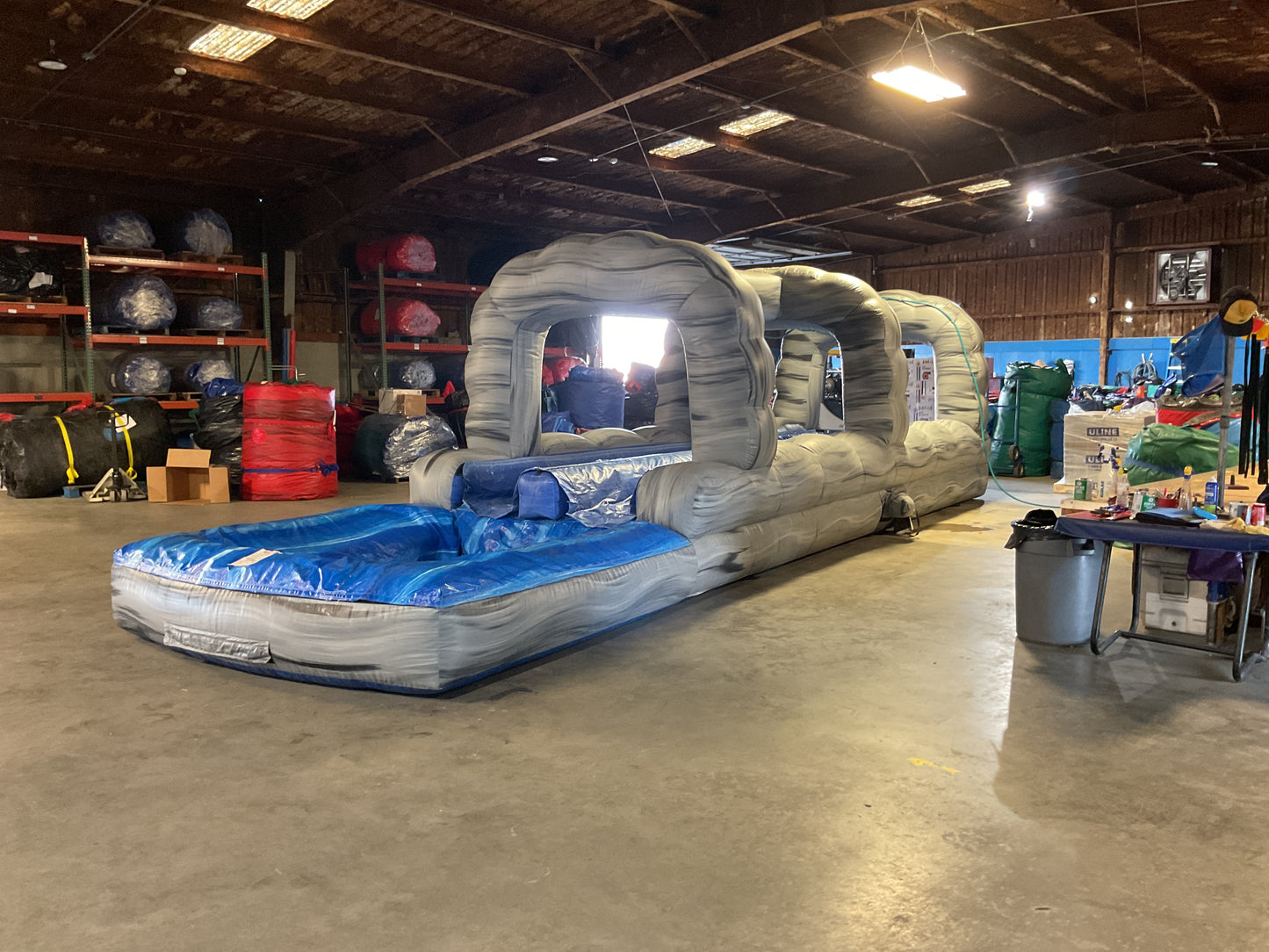 Roaring River Slip-n-slide with pool