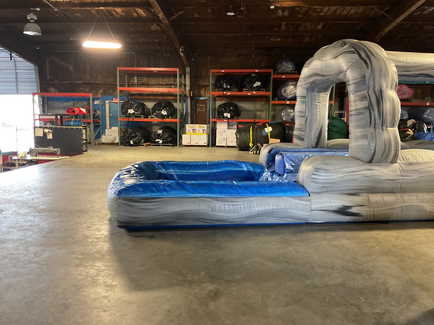 Roaring River Slip-n-slide with pool