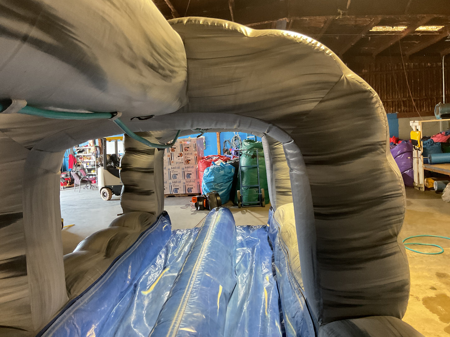 Roaring River Slip-n-slide with pool