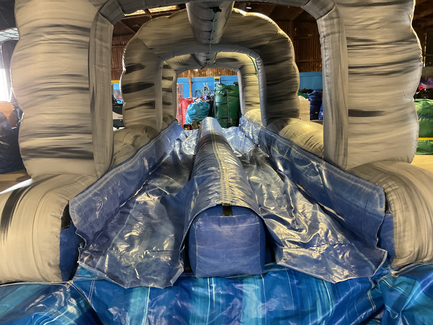 Roaring River Slip-n-slide with pool