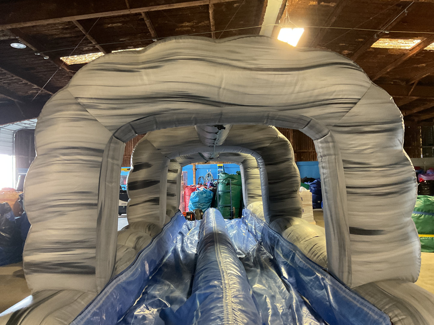 Roaring River Slip-n-slide with pool