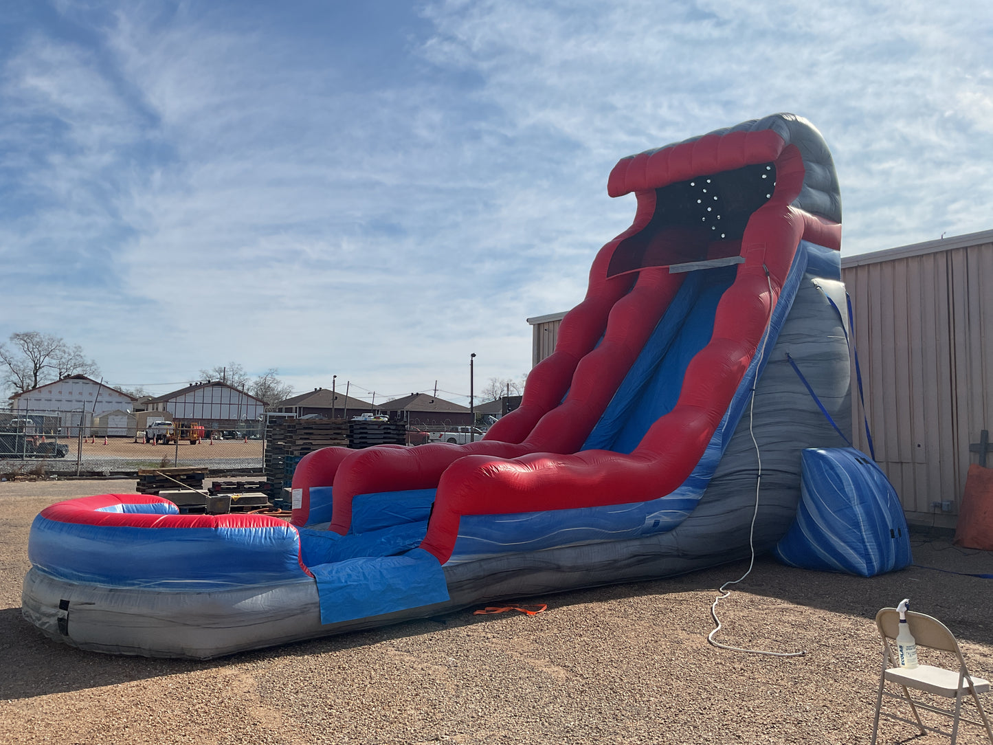 22' Rocky Tsunami Slide with pool