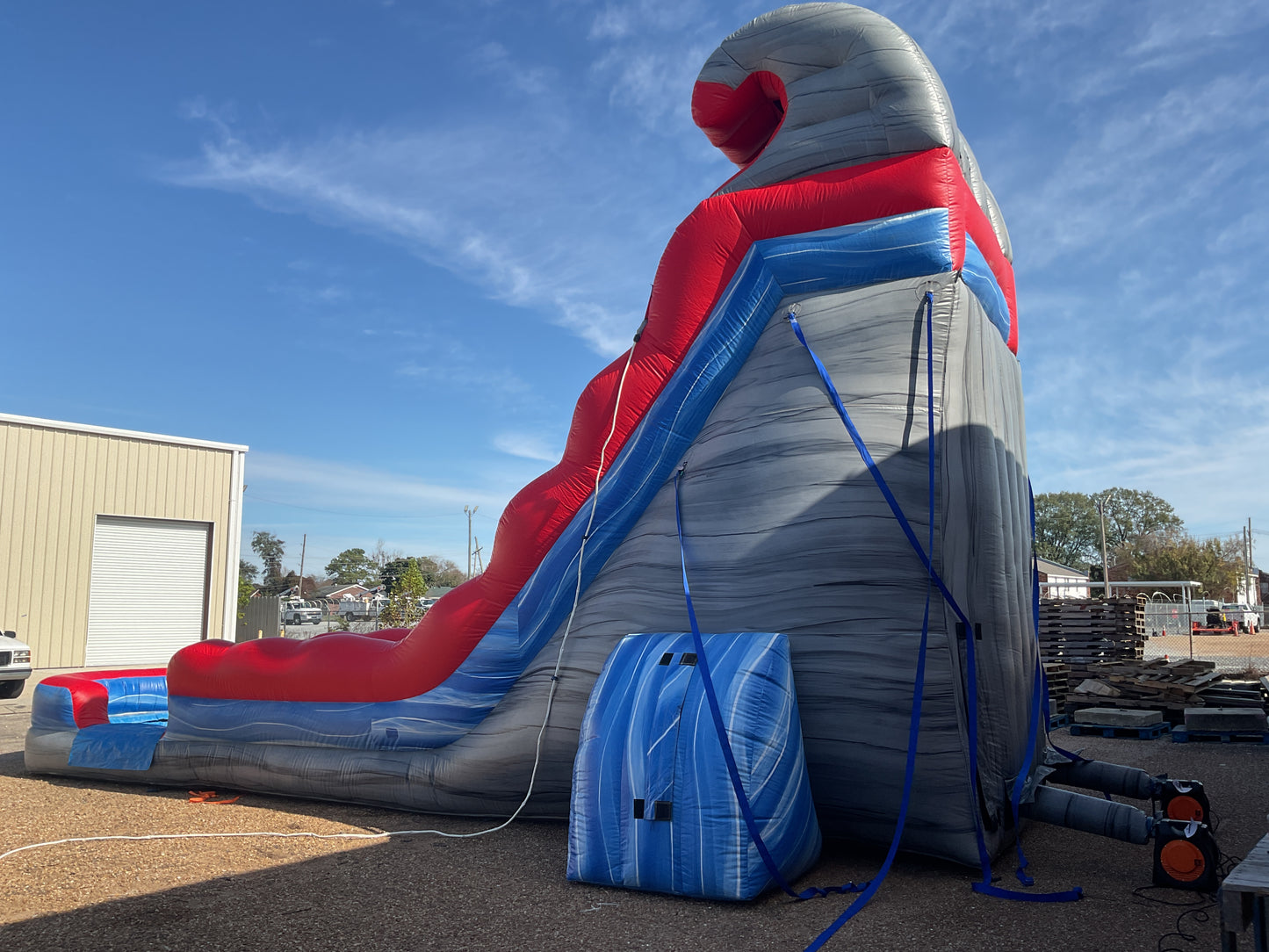 22' Rocky Tsunami Slide with pool