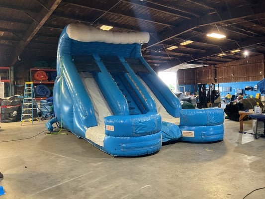 15' Double Splash Slide