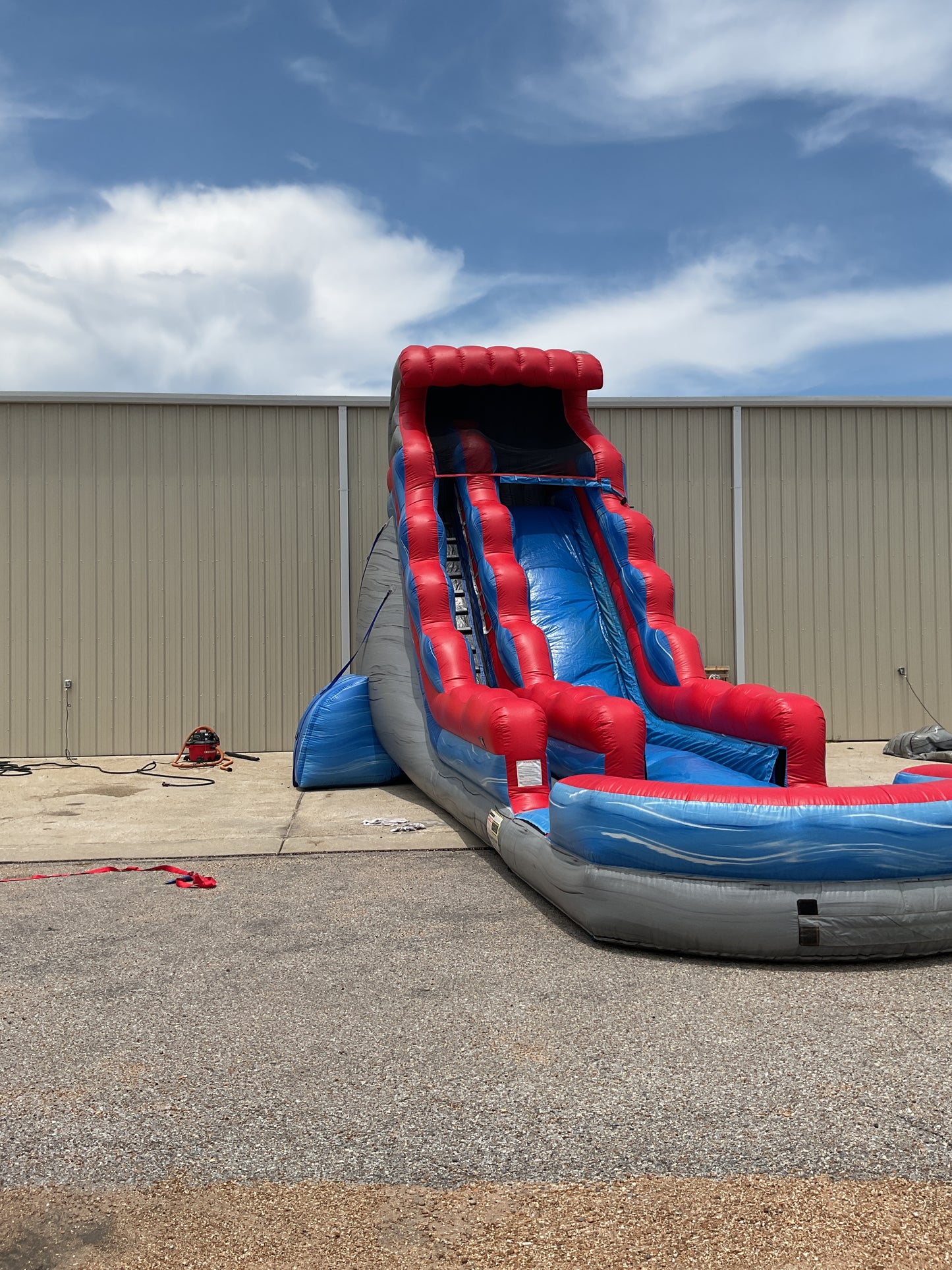 22' Rocky Tsunami Slide with pool