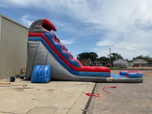 22' Rocky Tsunami Slide with pool