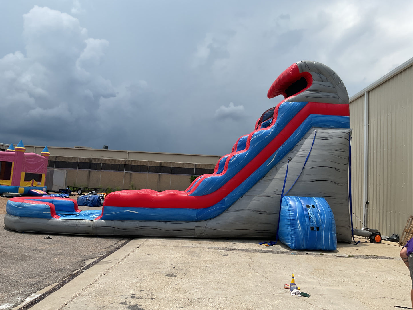 22' Rocky Tsunami Slide with pool