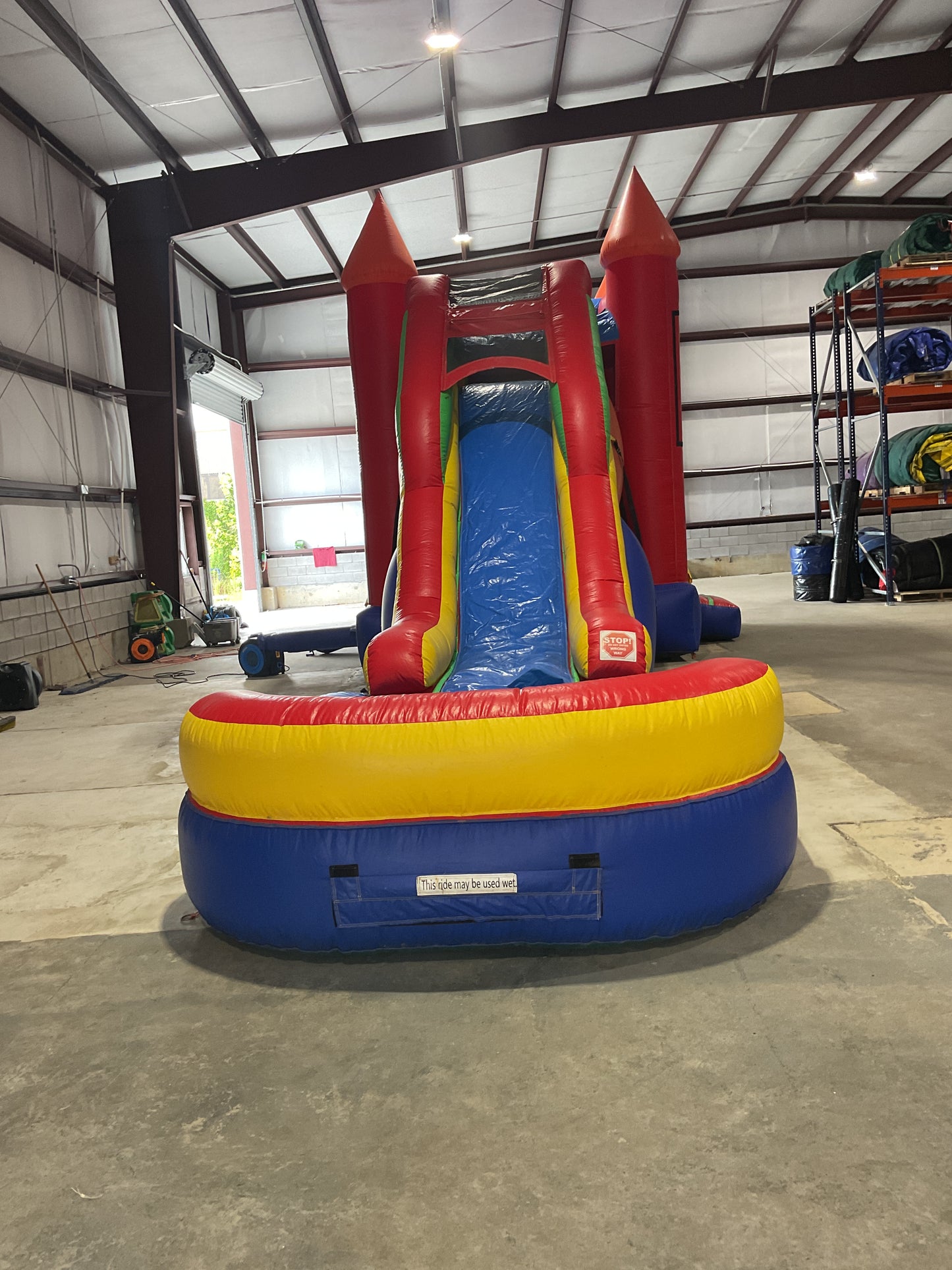 Modular Jump-n-Slide combo with pool