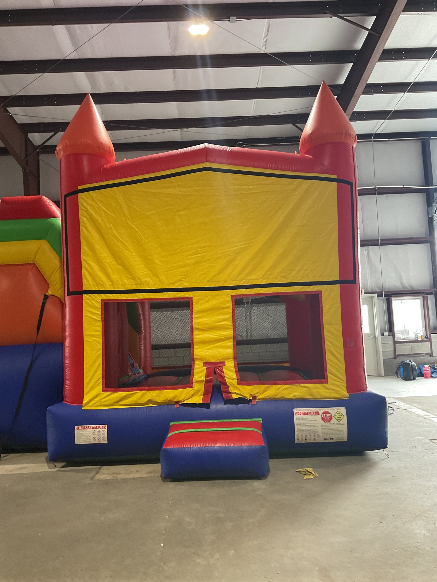 Modular Jump-n-Slide combo with pool