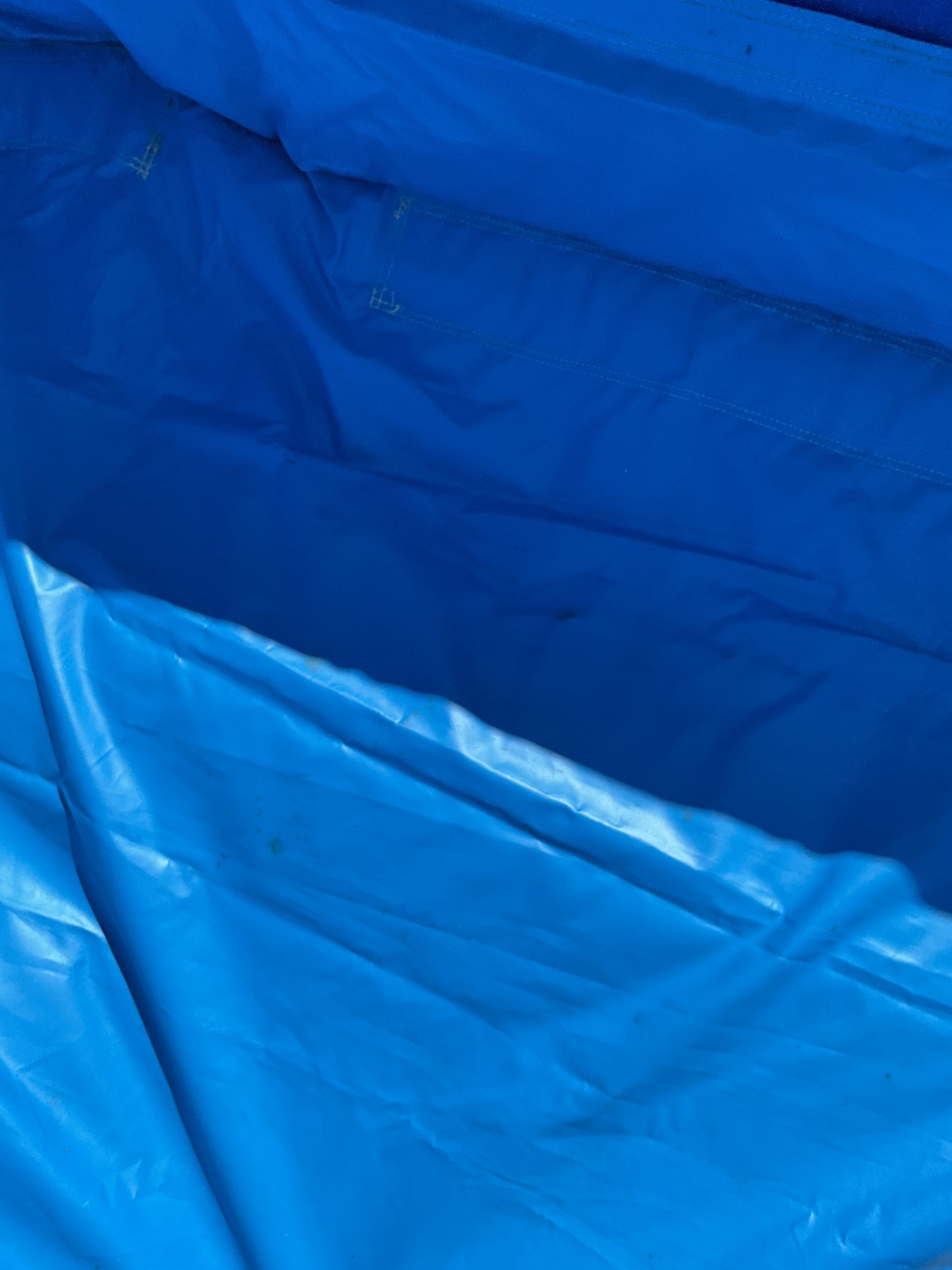Green Blue Slip-n-Slide with pool and landing attachment