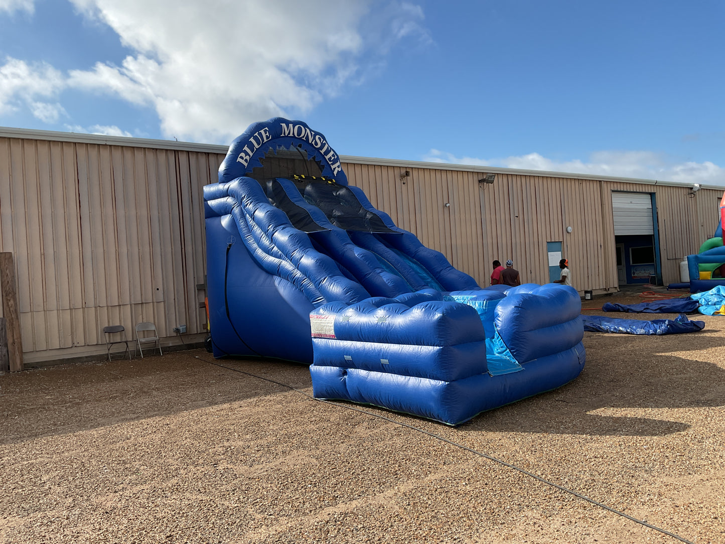 18' Blue Monster dual lane wet/dry Slide