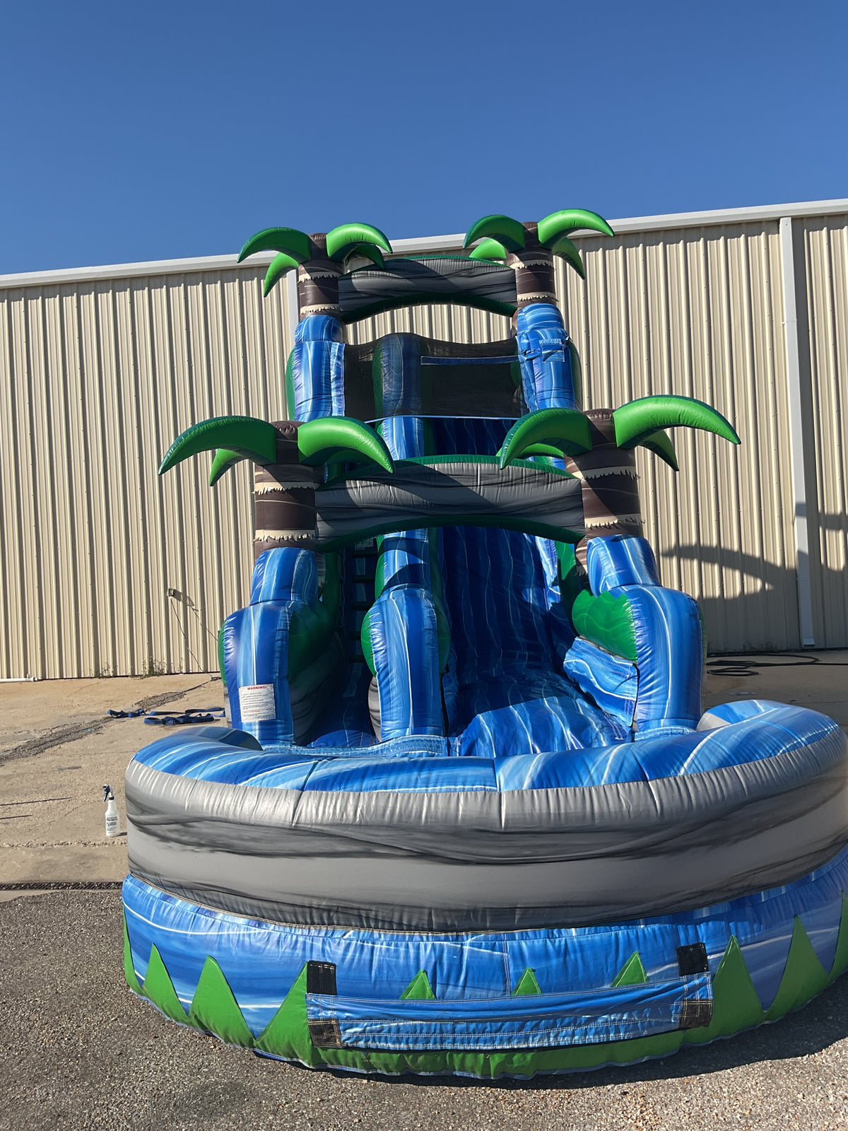 18' Tropical Tsunami Slide with pool