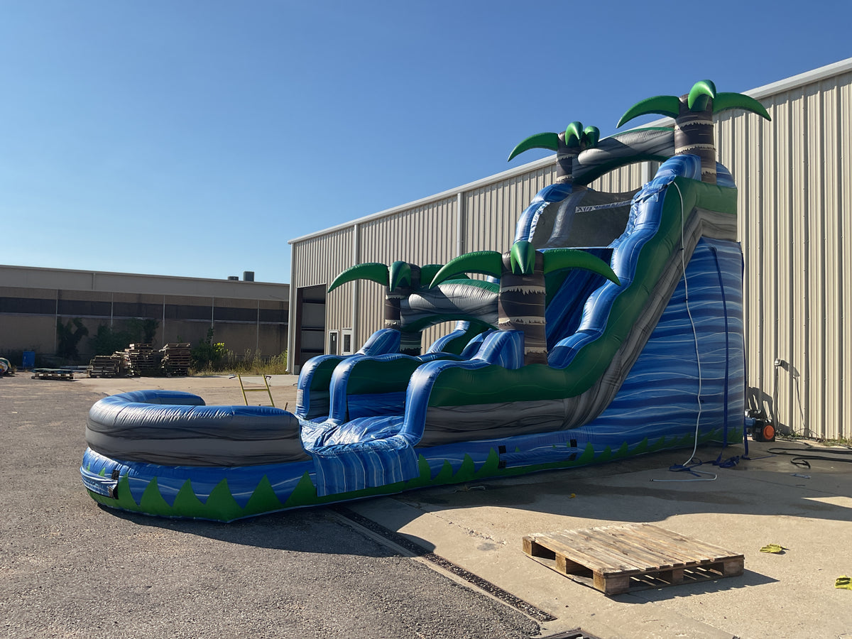 18' Tropical Tsunami Slide with pool