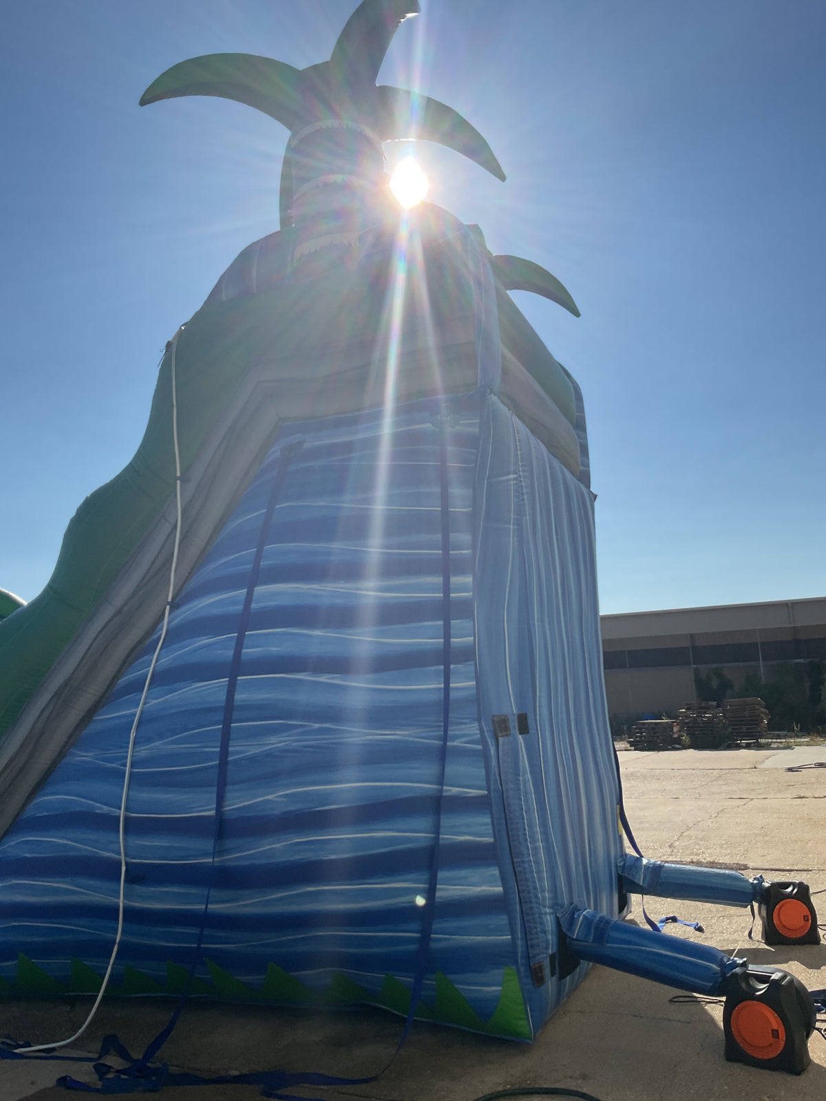 18' Tropical Tsunami Slide with pool
