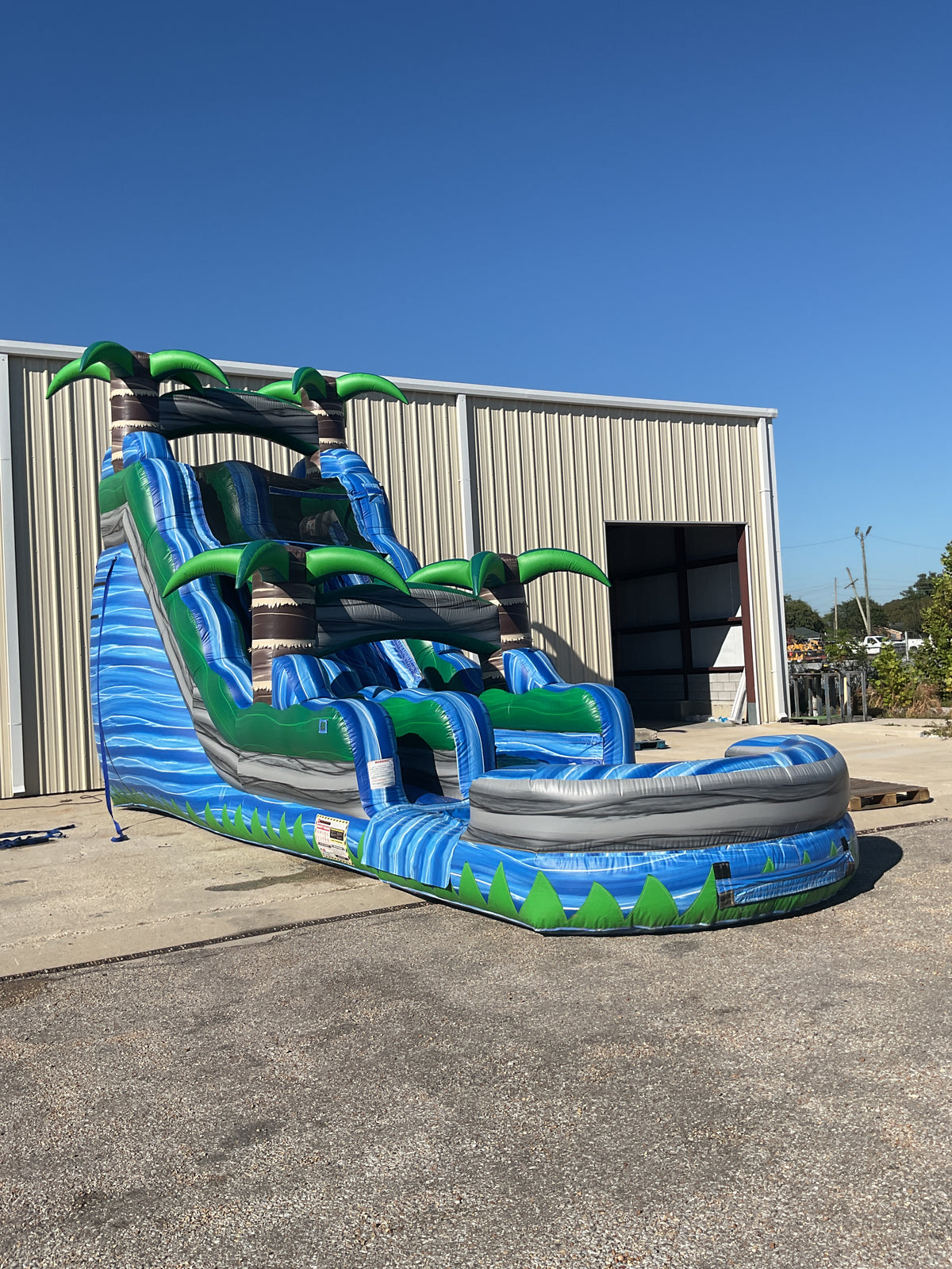 18' Tropical Tsunami Slide with pool