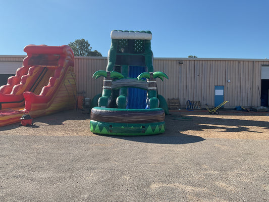 22' Emerald Crush Slide with pool