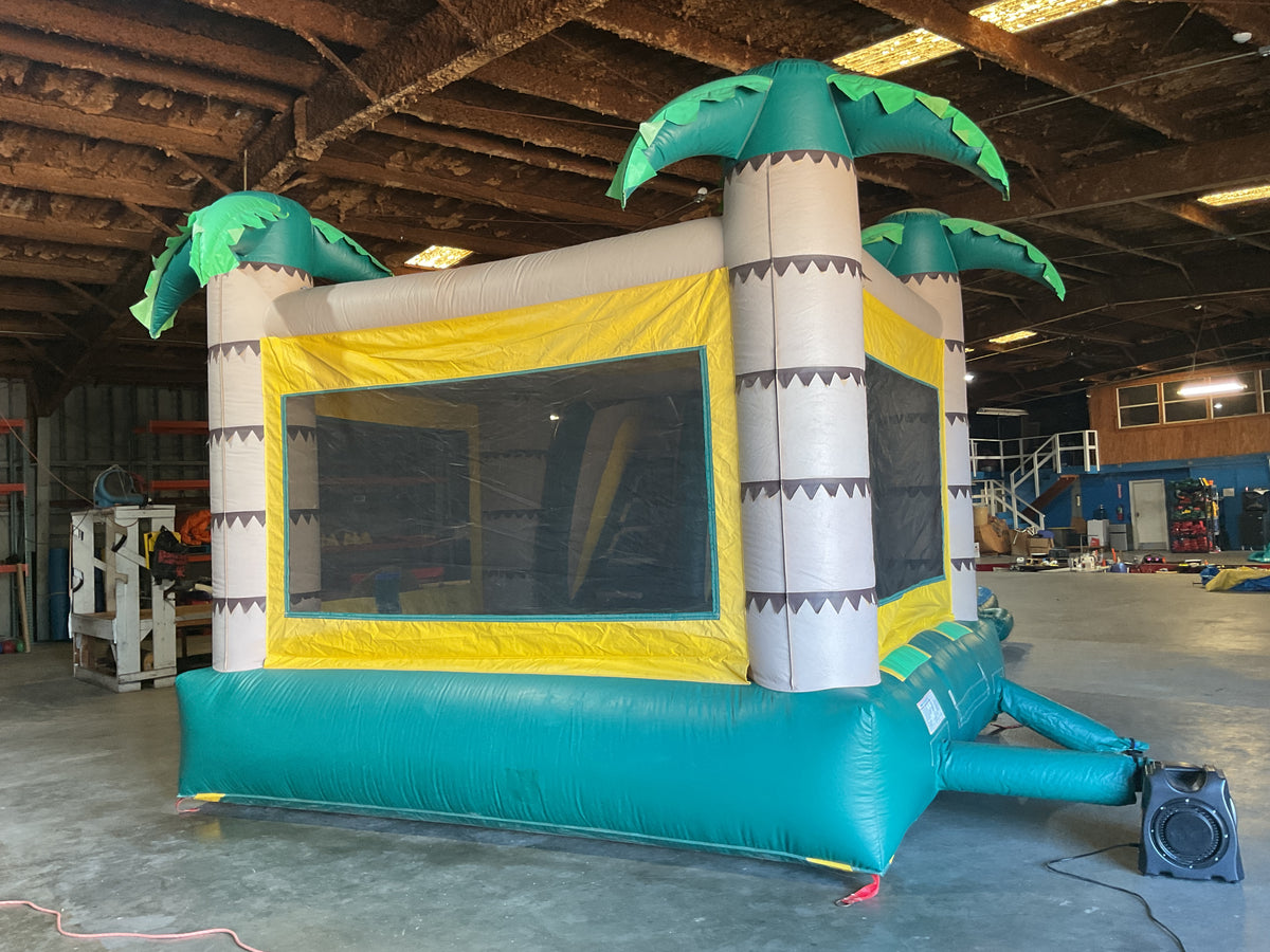 Dual Lane Tropical Combo with detachable pool