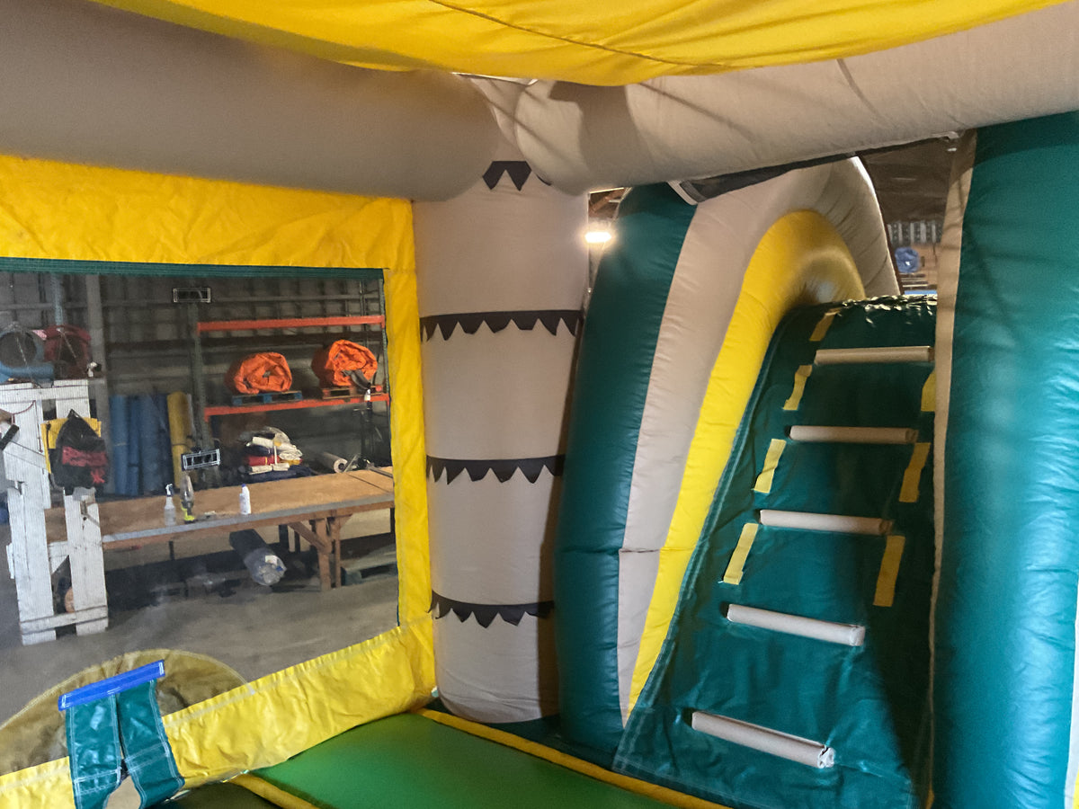 Dual Lane Tropical Combo with detachable pool