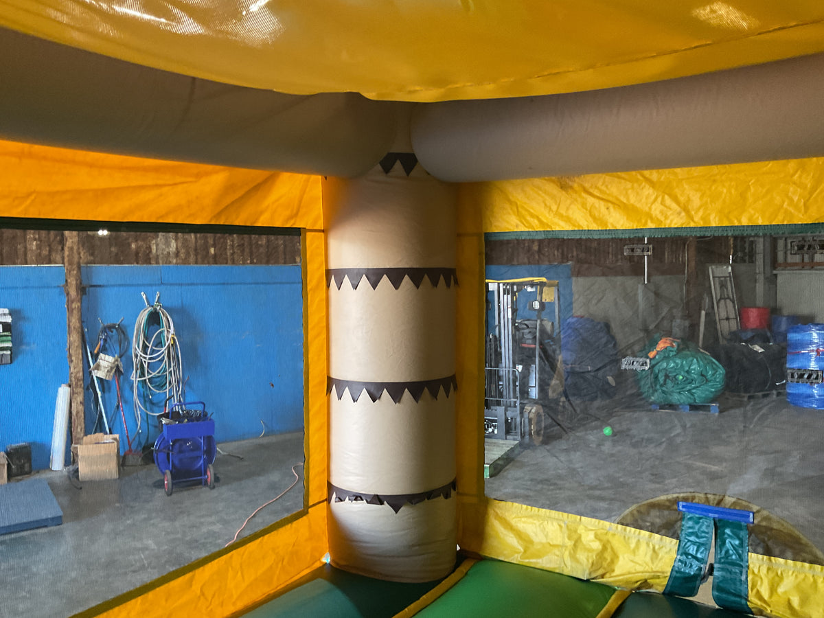 Dual Lane Tropical Combo with detachable pool