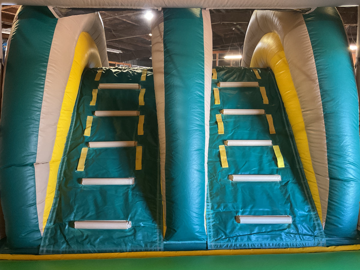 Dual Lane Tropical Combo with detachable pool
