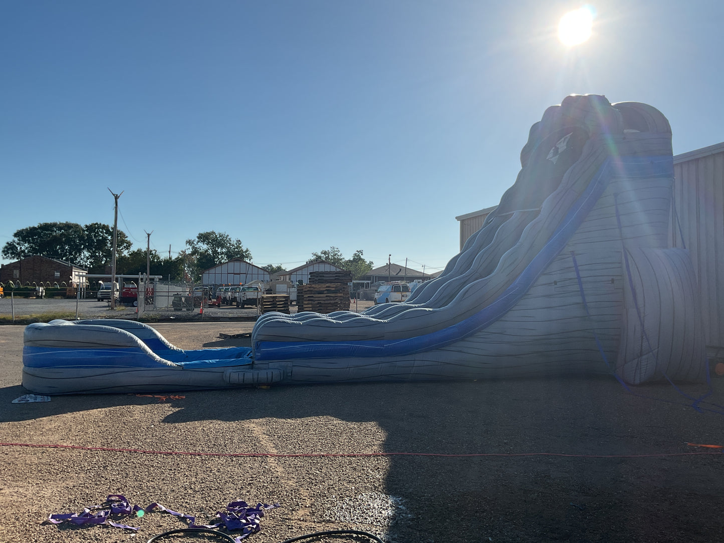 24' Whitewater Falls Slide with pool