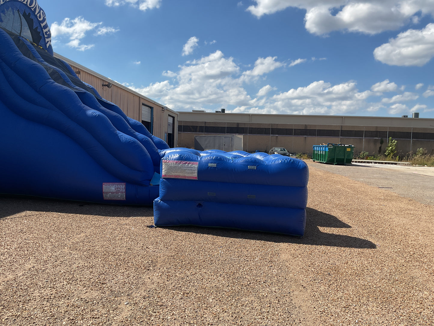 18' Blue Monster dual lane wet/dry Slide