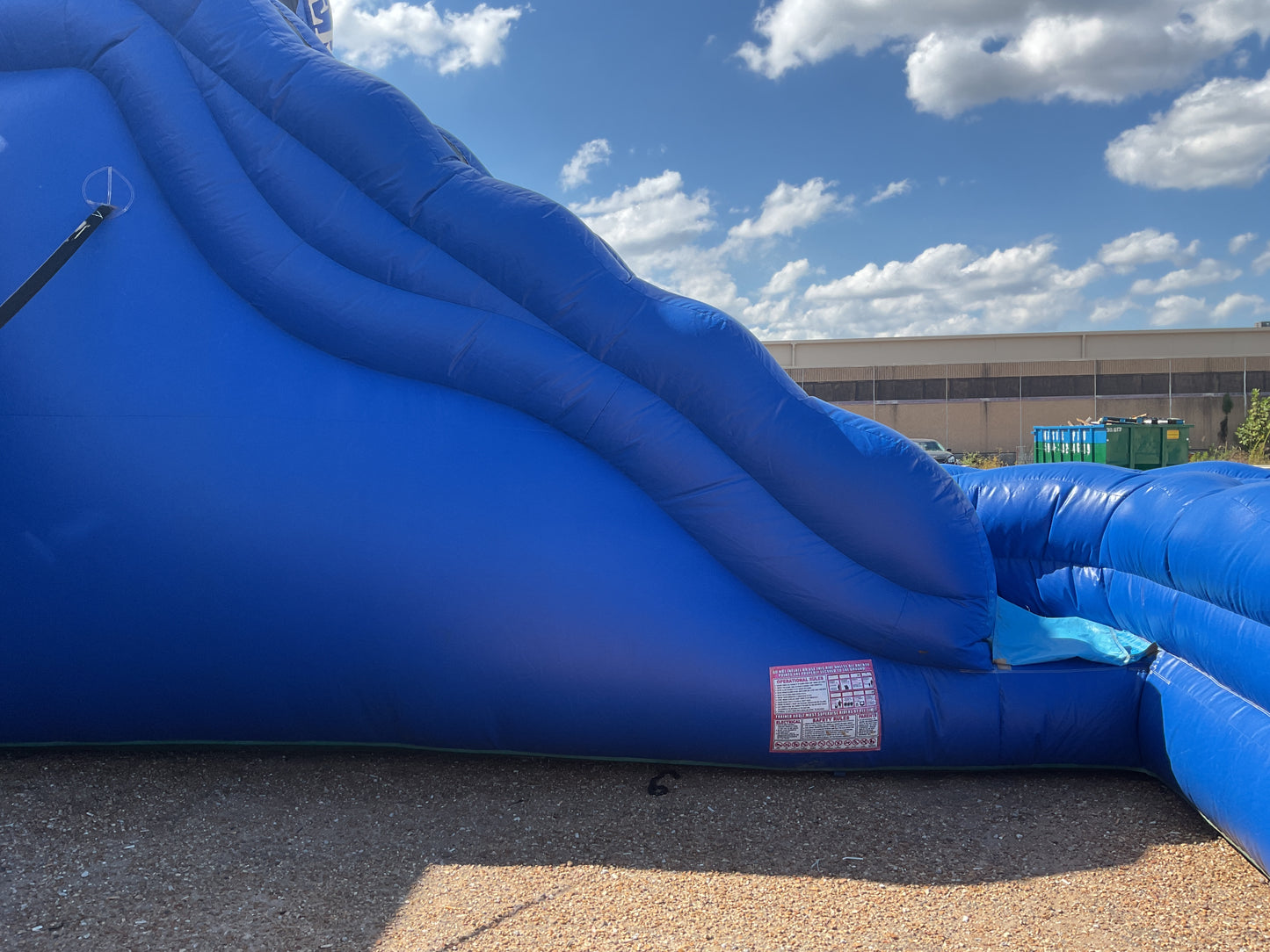 18' Blue Monster dual lane wet/dry Slide