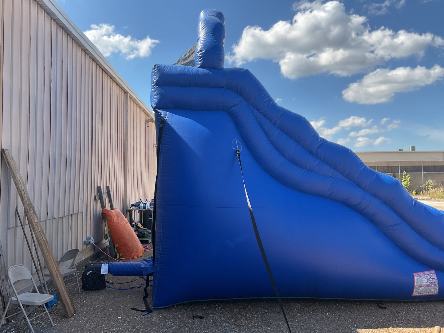 18' Blue Monster dual lane wet/dry Slide