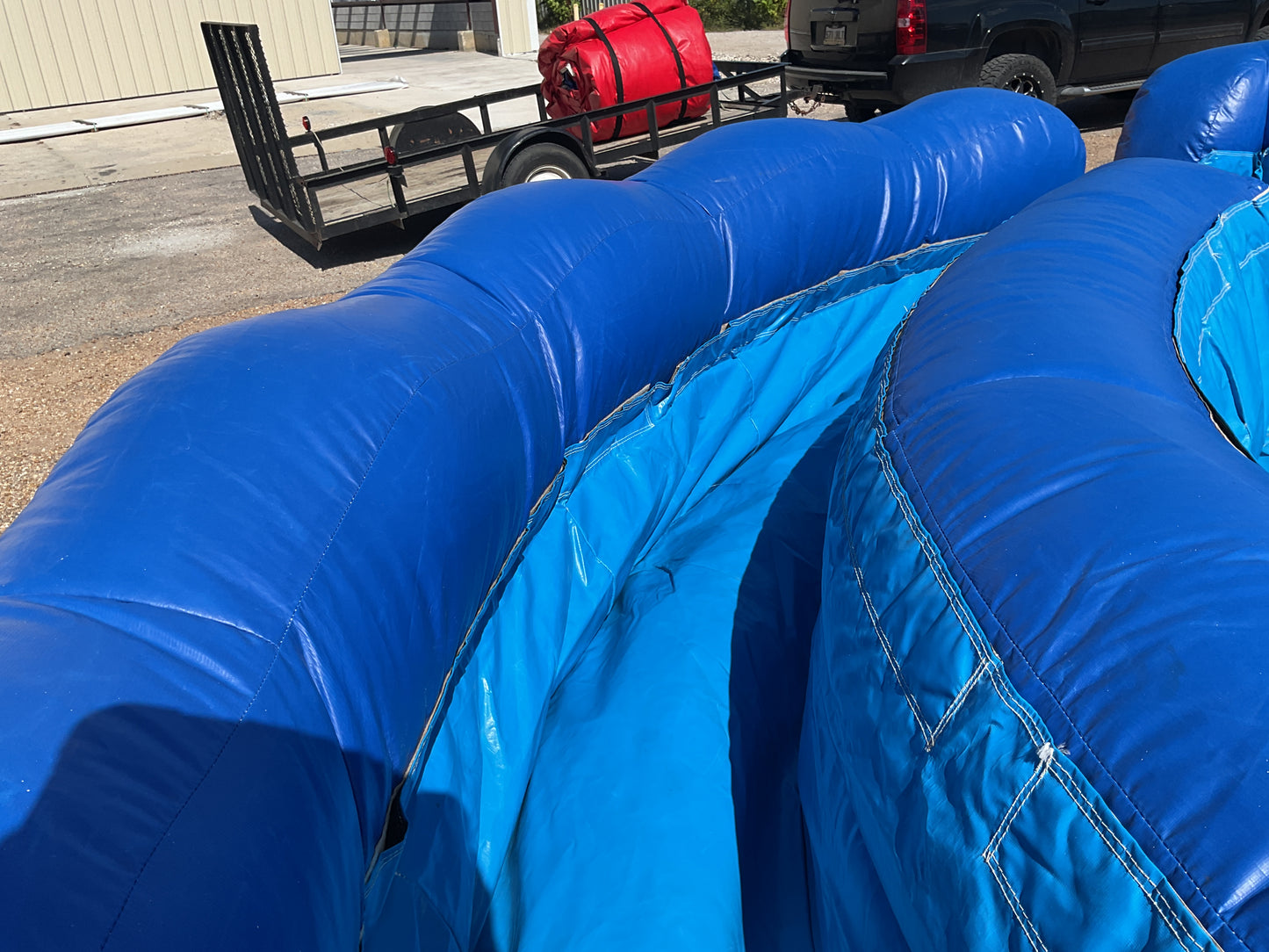 18' Blue Monster dual lane wet/dry Slide