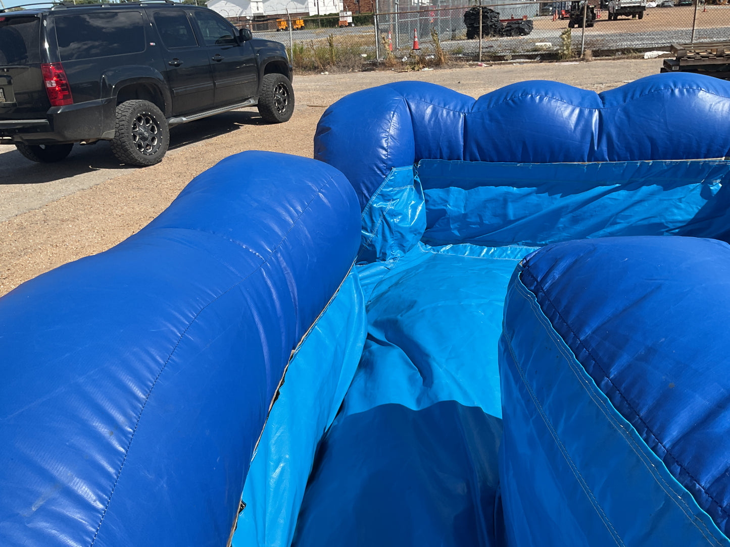 18' Blue Monster dual lane wet/dry Slide