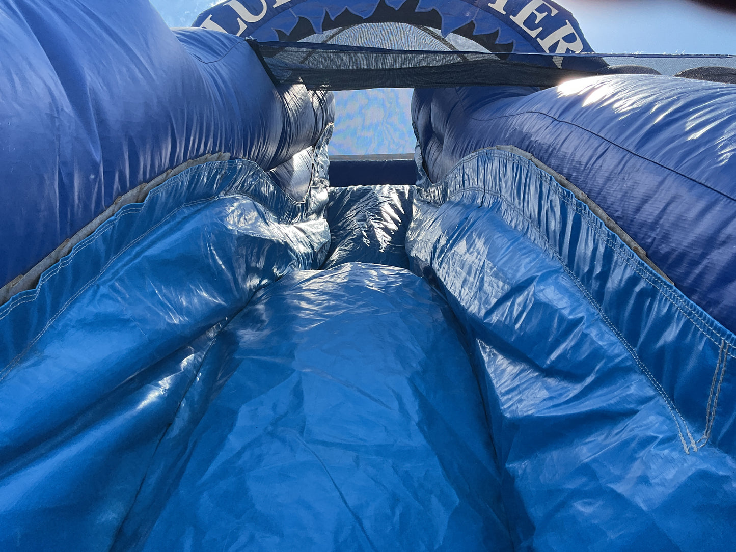 18' Blue Monster dual lane wet/dry Slide