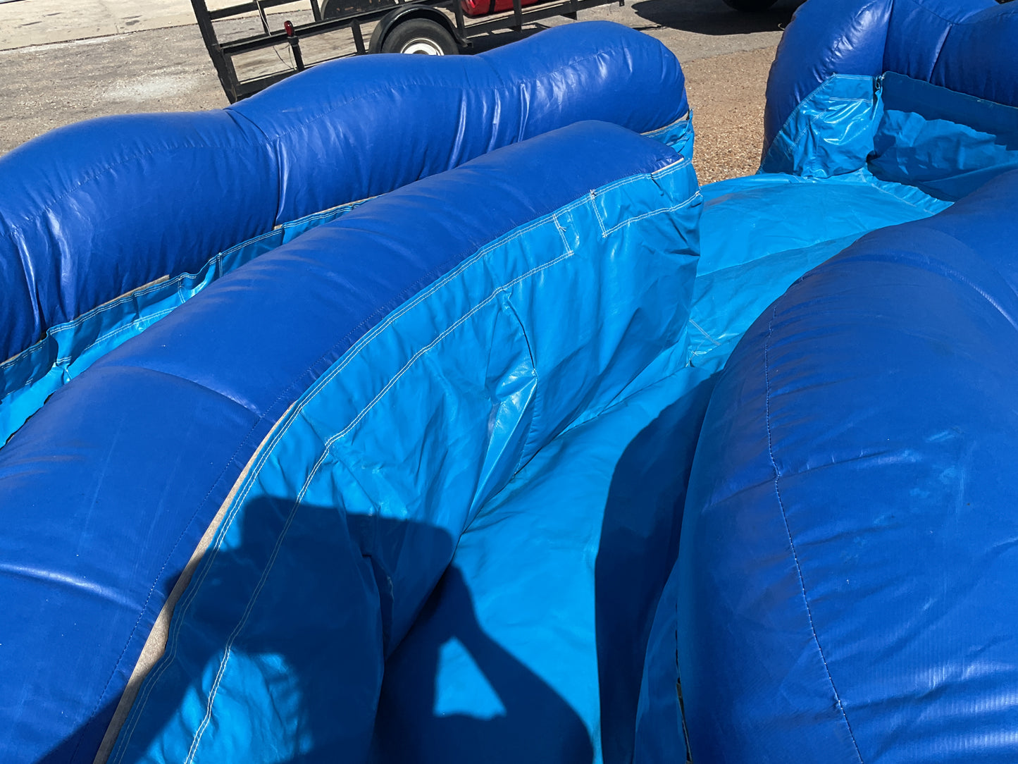 18' Blue Monster dual lane wet/dry Slide