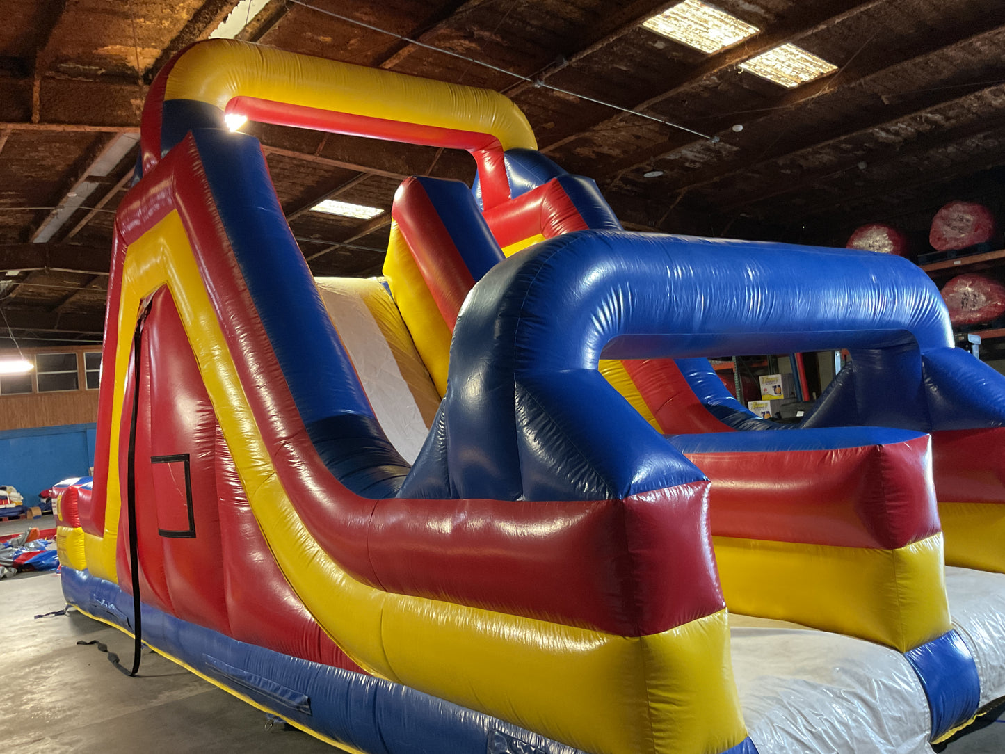 Dual lane Rock Climb Slide