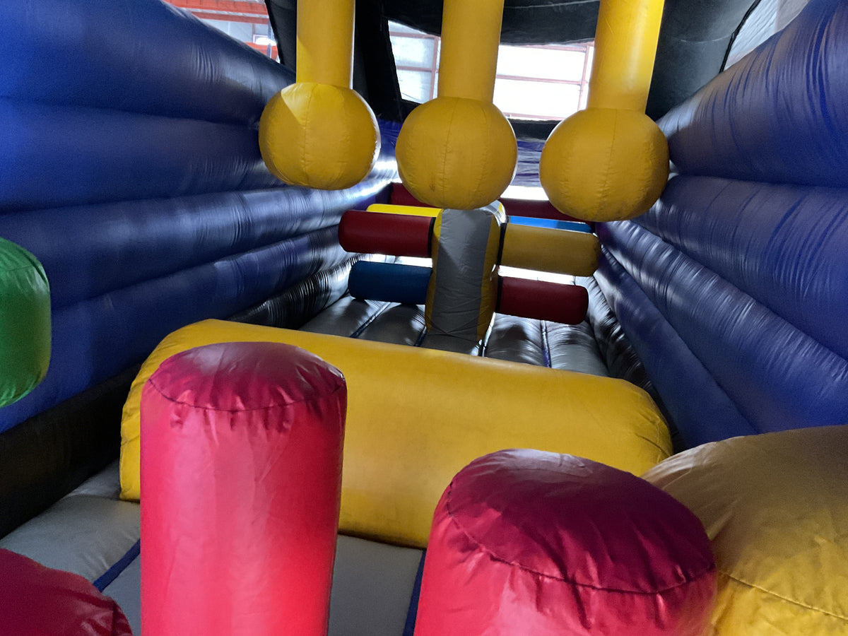 60' Cars Dual lane Obstacle Course set