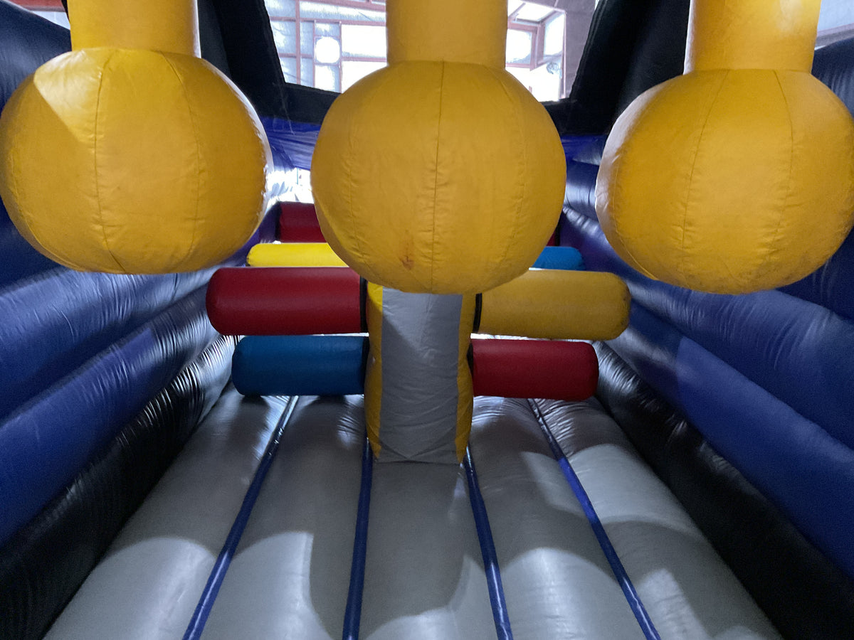 60' Cars Dual lane Obstacle Course set