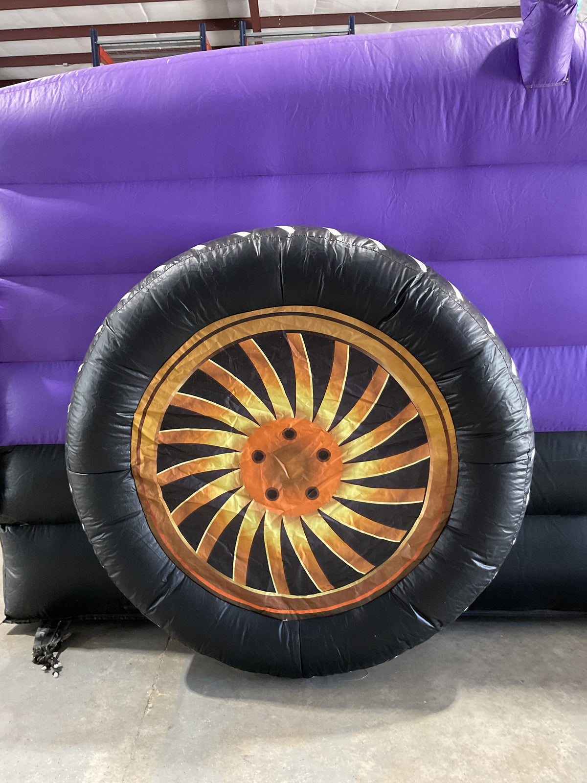 60' Cars Dual lane Obstacle Course set