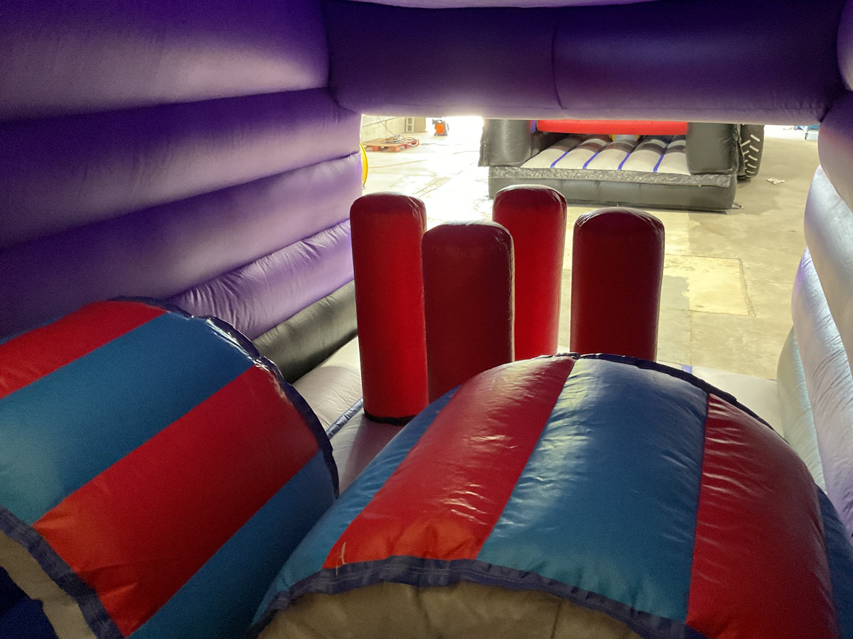 60' Cars Dual lane Obstacle Course set