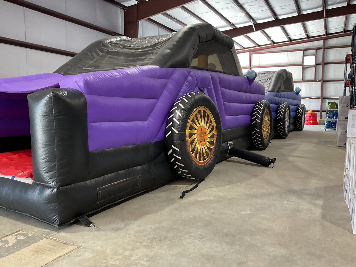 60' Cars Dual lane Obstacle Course set
