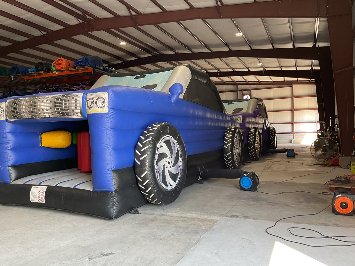 60' Cars Dual lane Obstacle Course set