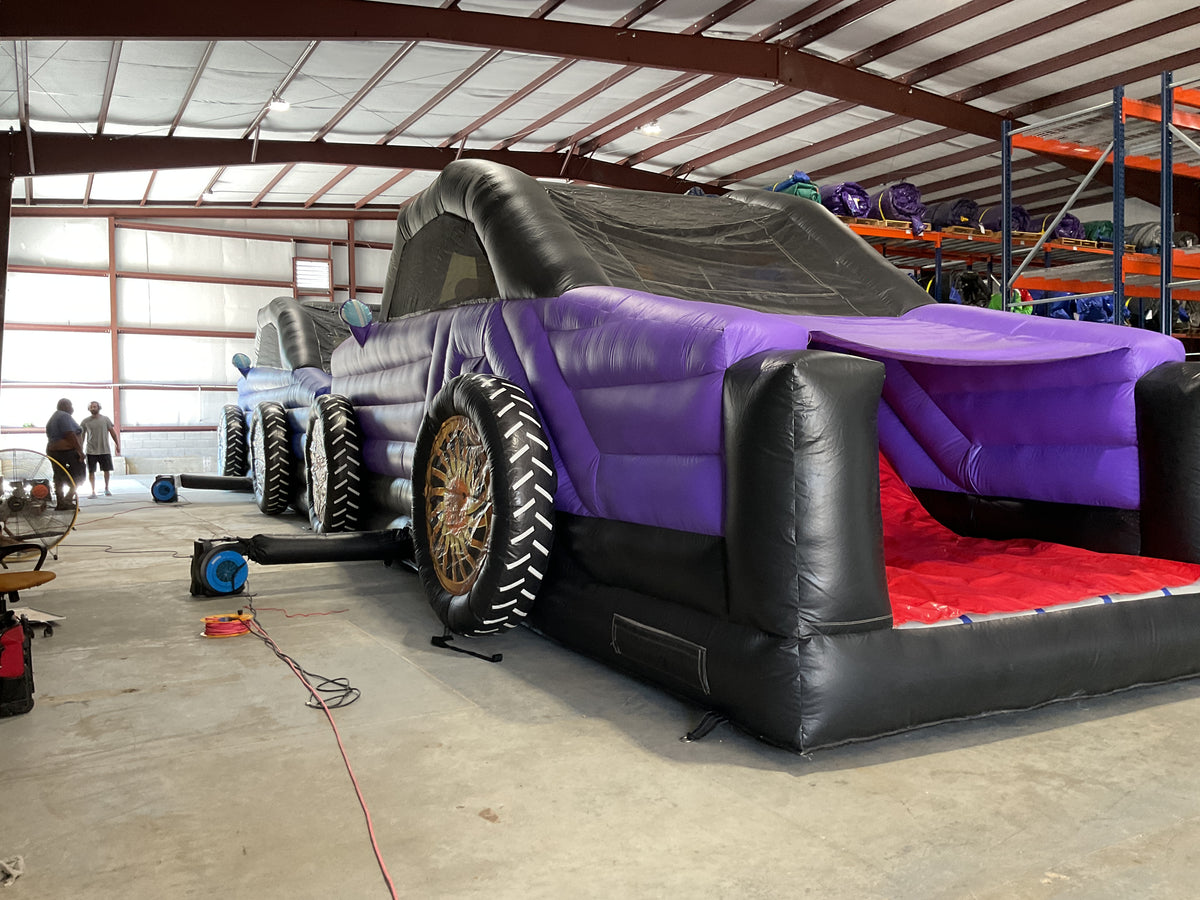 60' Cars Dual lane Obstacle Course set