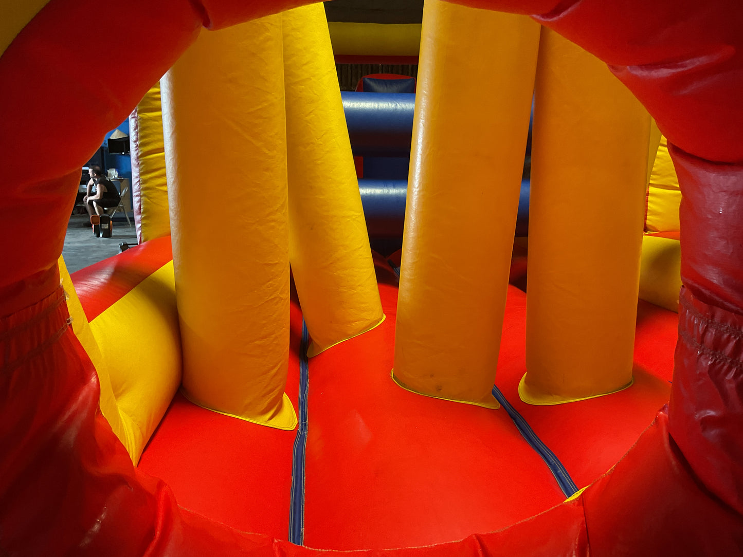 65' Obstacle Course Set (Mini Obstacle Course + Rock Climb Slide)
