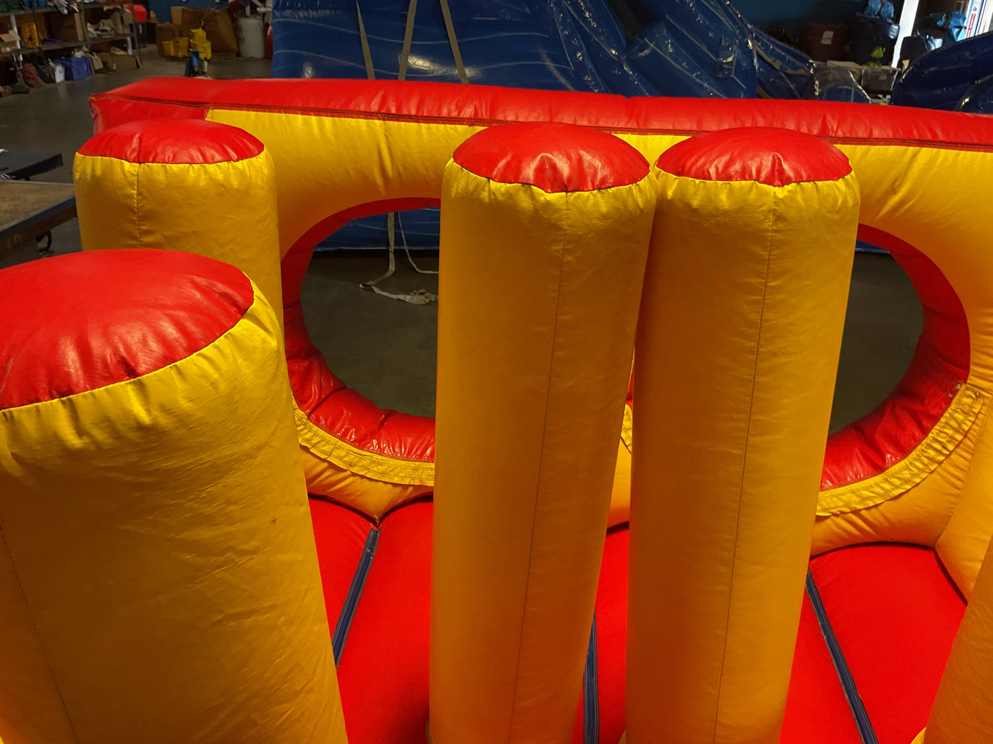 65' Obstacle Course Set (Mini Obstacle Course + Rock Climb Slide)