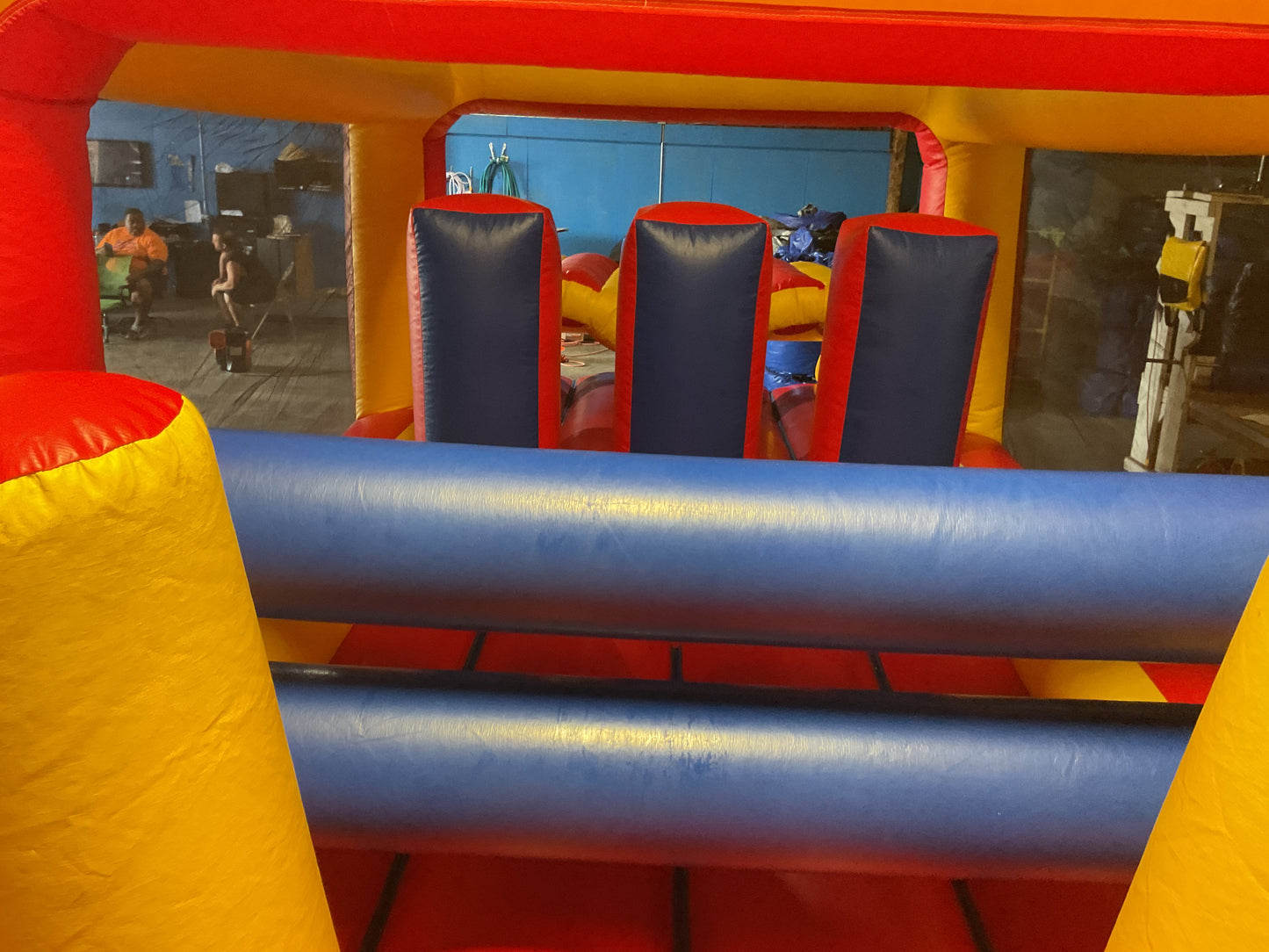 65' Obstacle Course Set (Mini Obstacle Course + Rock Climb Slide)