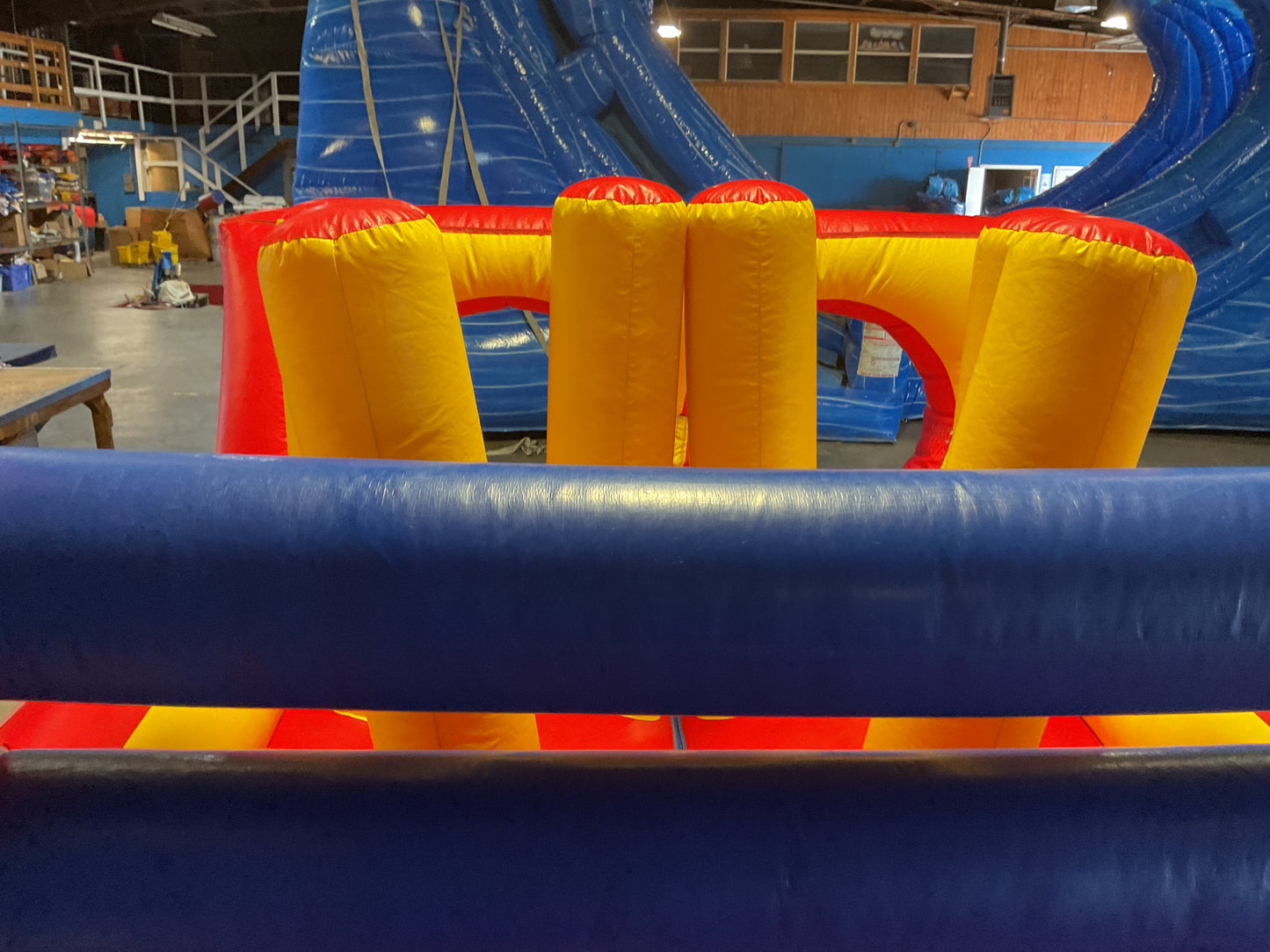 65' Obstacle Course Set (Mini Obstacle Course + Rock Climb Slide)