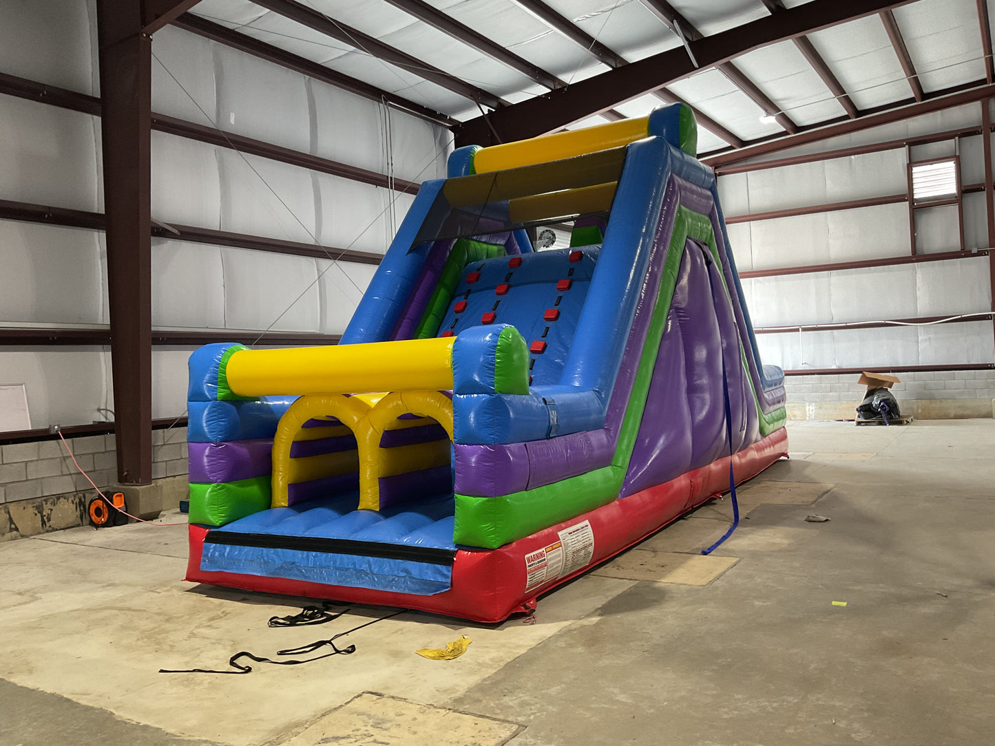 70' Obstacle Course (40' obstacle + 30' Rock climb slide)